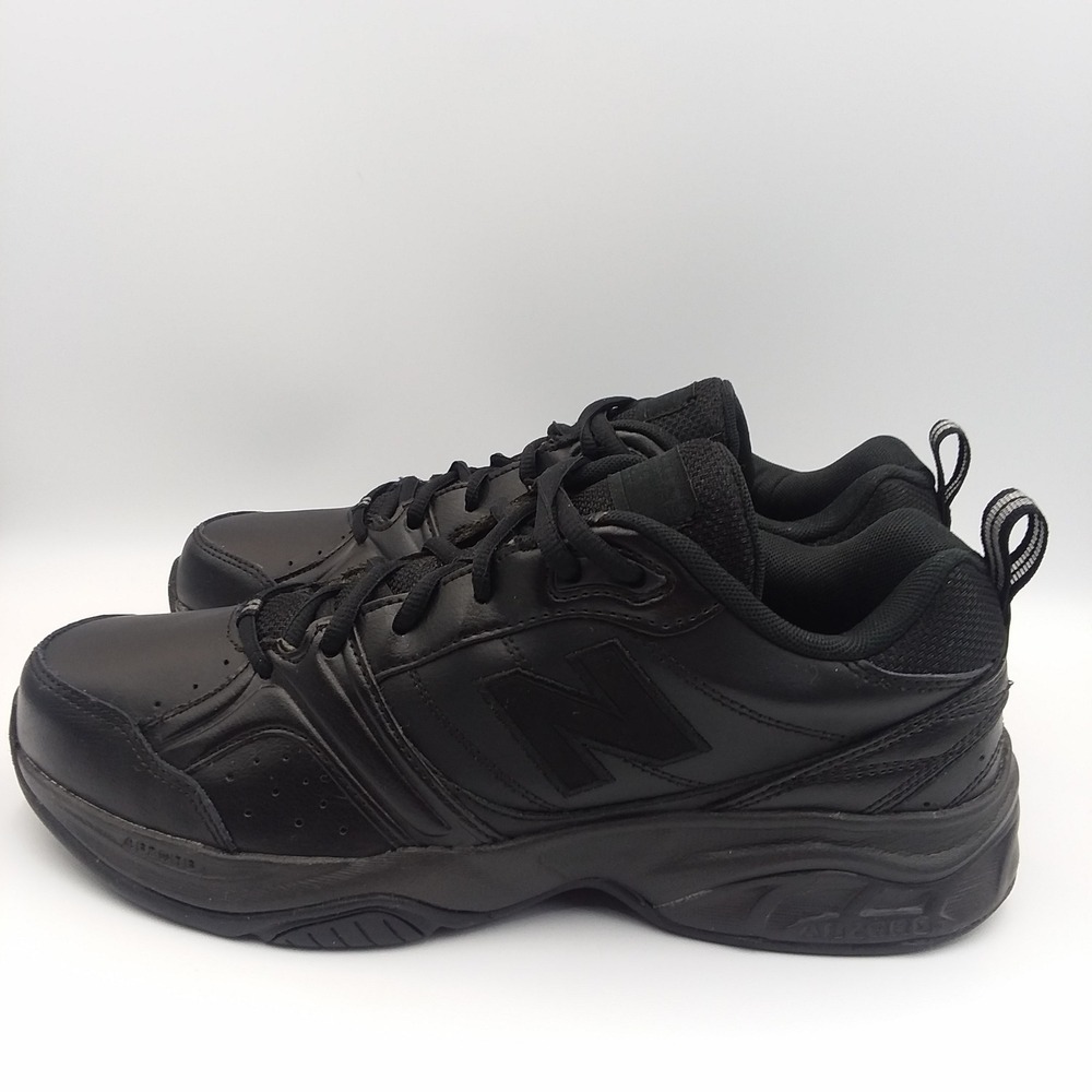 New Balance MX623AB2 Men's 9 Leather Triple Black Comfort Walking Shoes Sneakers - Picture 4 of 14